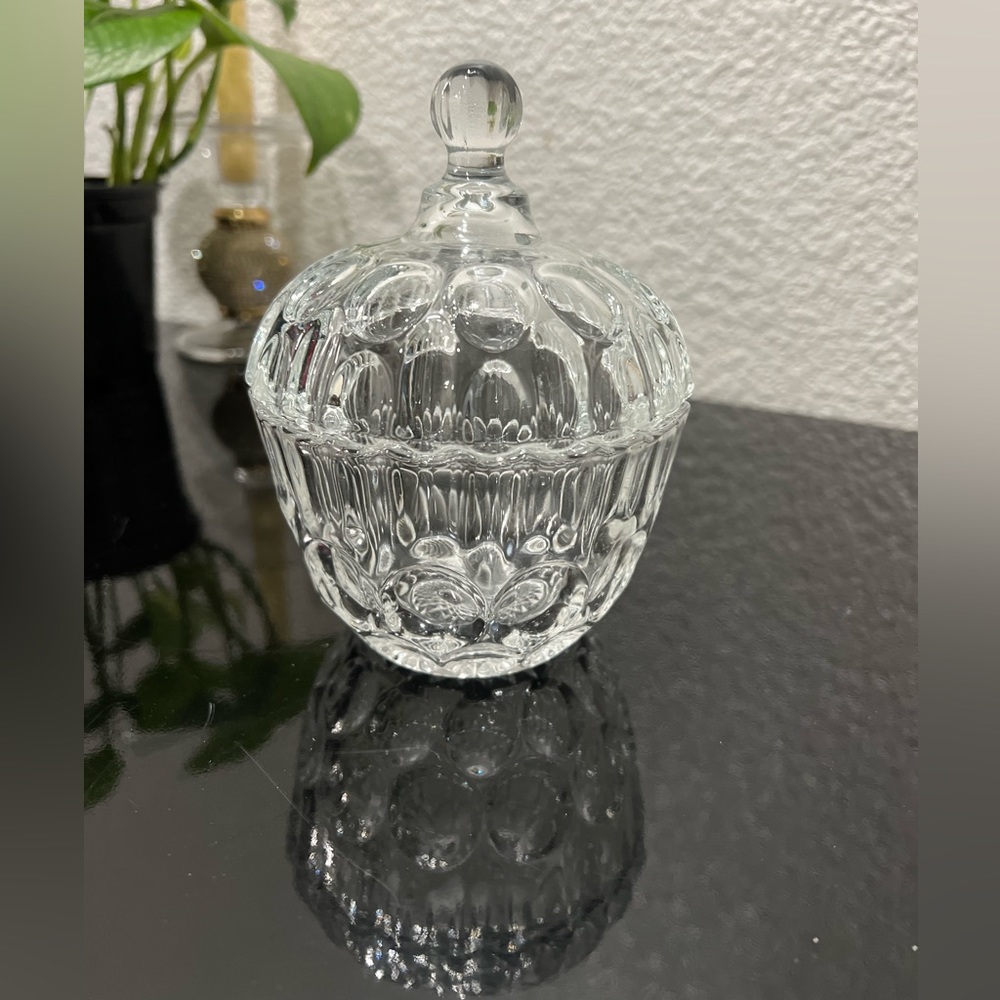 Crystal Sugar Bowl With Lid